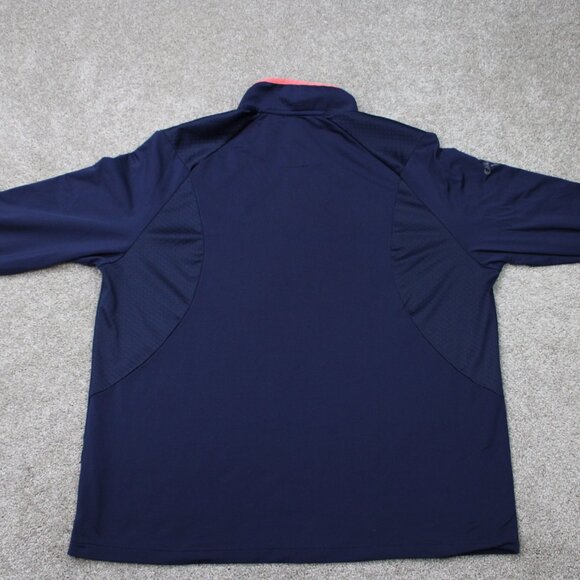Callaway Sweatshirt Mens XL Blue/Pink Weather Series 1/4 Zip Golf L/S Pullover - Picture 10 of 14